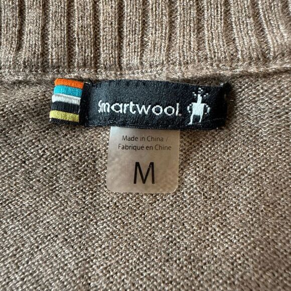 Smartwool Men's Long Sleeve Merino Wool Blend Crewneck Sweater Green‎ Medium - Picture 3 of 7